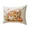 Glitzhome® Faux Burlap Thanksgiving Cornucopia Pillow